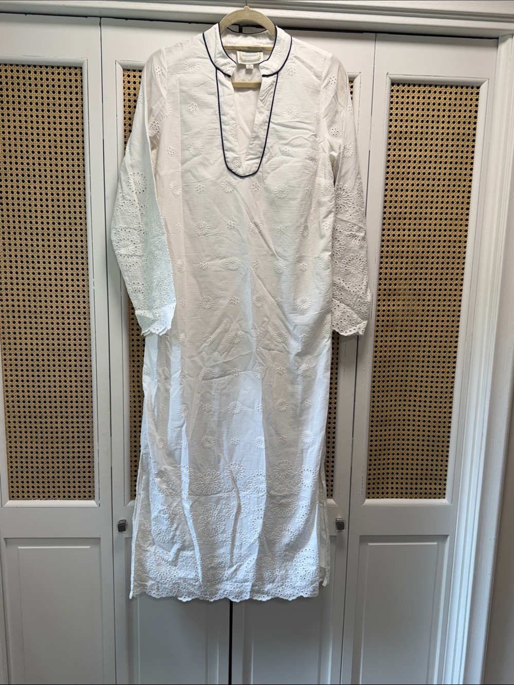 Sail to Sable White Embroidered Maxi Dress - Picture 3 of 5